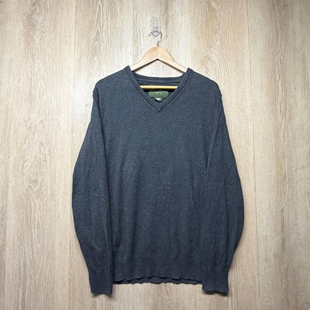 Eddie-bauer Men's Grey and Black Jumper